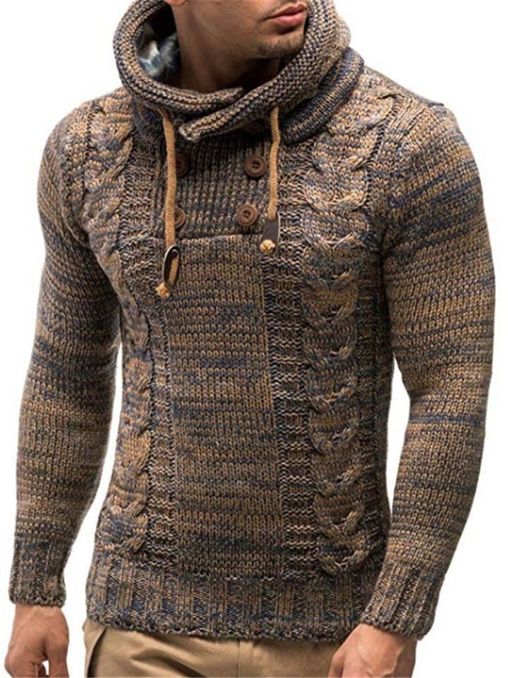 Men's Fashion Knitting TurtleNeck Pullover Sweater