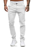 Men's Daily Basic Casual Straight Trousers