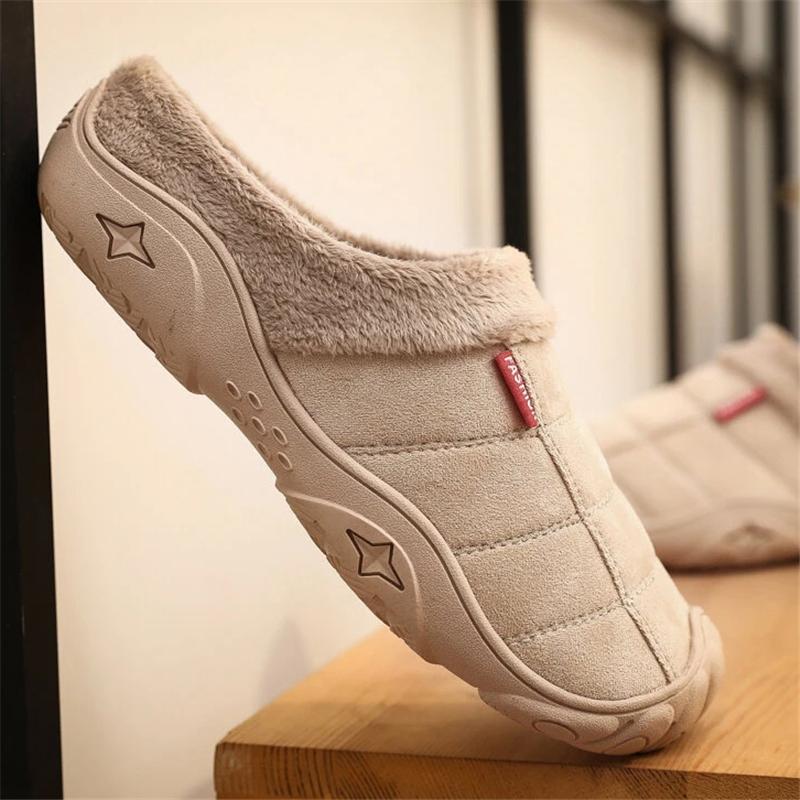 Cozy Soft Suede Non-Slip Warm Home Cotton Slippers
