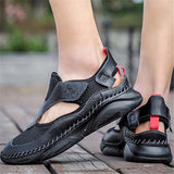 Fashion Breathable Mesh Hook Loop Sandals