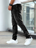 High Quality Stretchy Straight Leg Jeans for Men