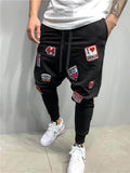 Mens Sports Knitted Casual Ankle Pants