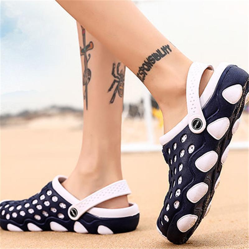 Breathable Hollow Out Patchwork Wearable Sandals