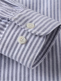 Casual Cotton Stripe Slim Fit Long Sleev Shirts