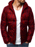 Personalized Camouflage Hooded Long Sleeve Men's Padded Coat