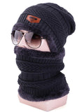 Winter Outdoor Ski Windproof Warm Knit Beanie Scarf Set