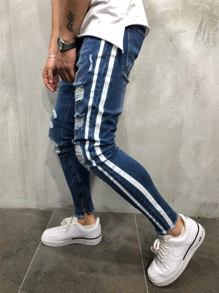 Men's Fashion Jeans With Ripped