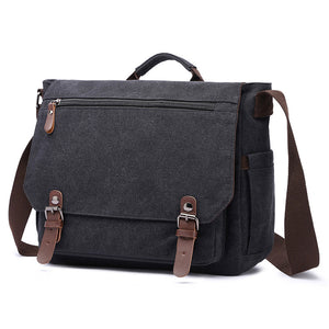 Male Canvas Business Briefcase Crossbody Handbags