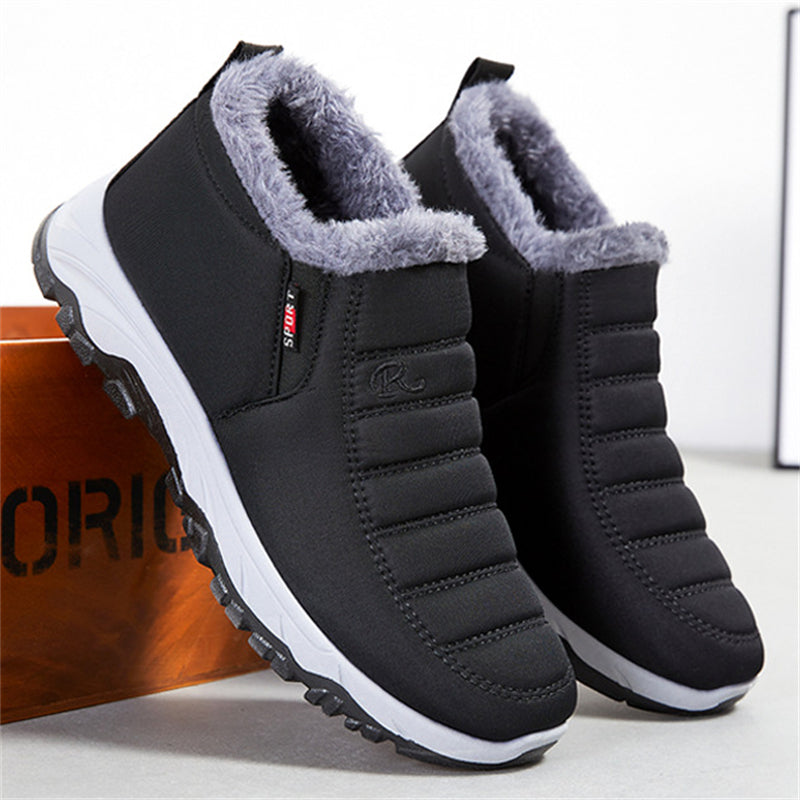 Winter Extra Warm Fleece Thickened Non-Slip Walking Shoes for Men