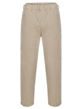 Mens Fashion Casual Plain Solid Color Pants