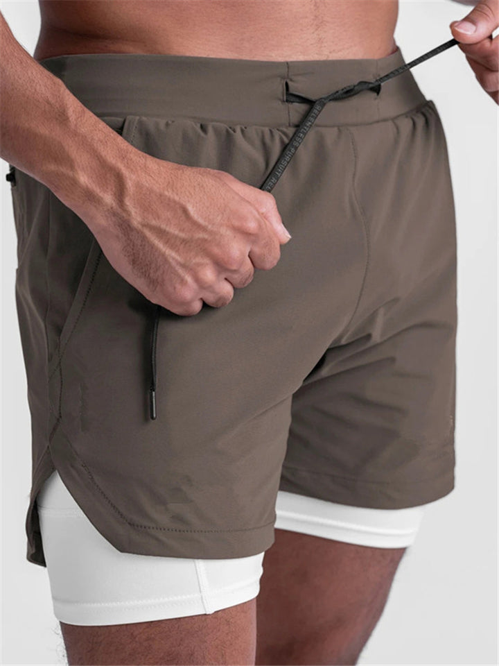 Mens Breathable Outdoor Running Cycling Sports Shorts