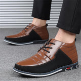Men's Trendy Solid Color Patchwork Design Casual Shoes