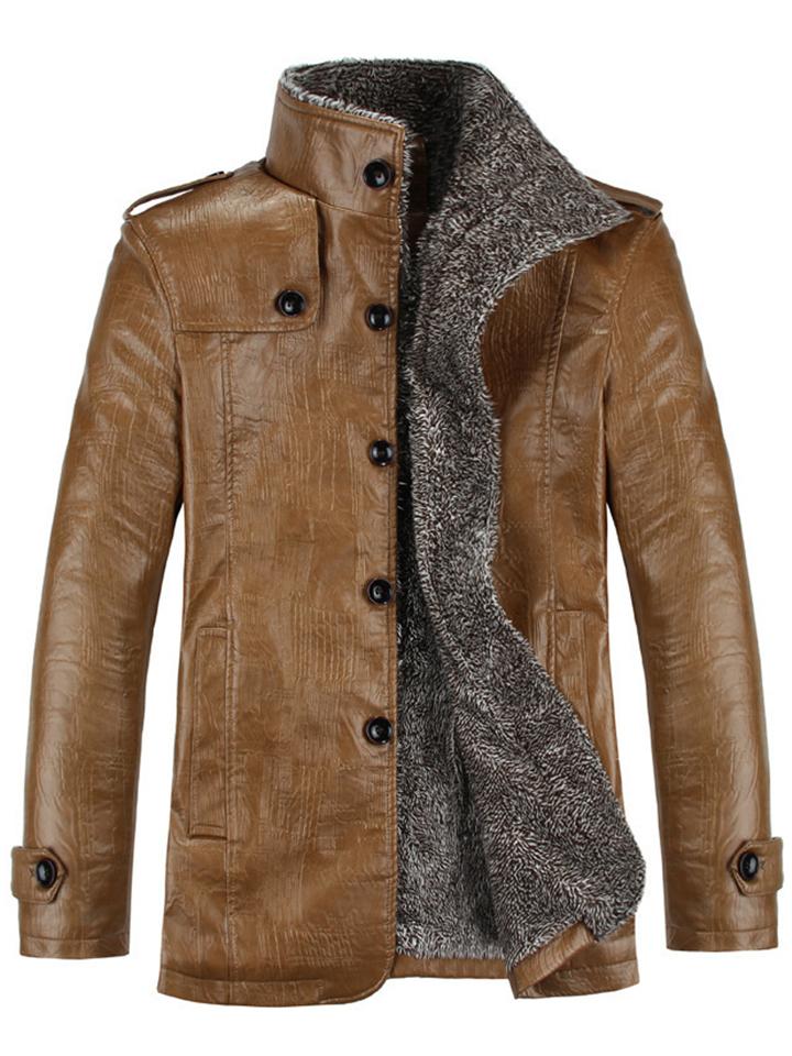 Men's Leather Fur Shearling Jackets Coats
