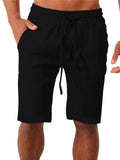 Mens Stylish Loose Straight Shorts With Pockets