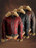 Cozy Fashion Thermal Zip Bouclé Fleece Bomber Jacket For Men