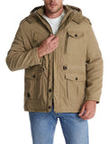 Men's Temperament Multi-Pocket Mid-Length Casual Fleece Lining Jacket