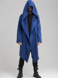 Autumn Winter Solid Color With Hood Cape Coat