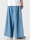 Casual Hip Hop Loose Straight Pants With Adjustable Stripe