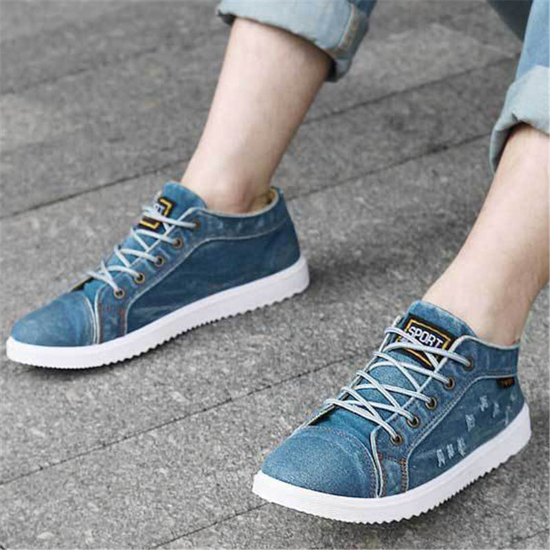 Mens Lightweight Breathable Canvas Casual Shoes