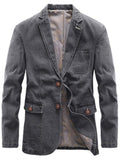 Fashion Classic Business Denim Blazers Jean Jacket For Men