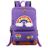 Fashion Unisex Printed Oxford Fabric Pride Backpack