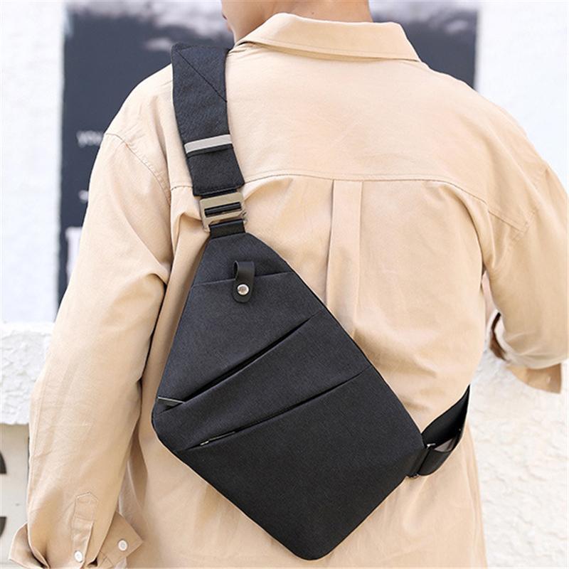 Unisex Solid Color Casual Crossbody Bags