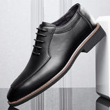 Men Business Pointed Toe Leather Shoes