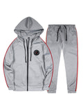 Male Casual Loose Comfort Hooded Running Suits