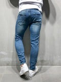 Men's Original Zipper Ripped Denim Trousers
