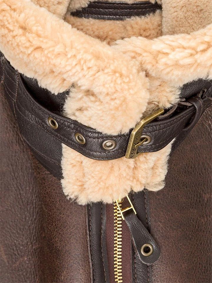 Men's Winter Fashion Lapel Contrasting Color Thermal Zipper Coats