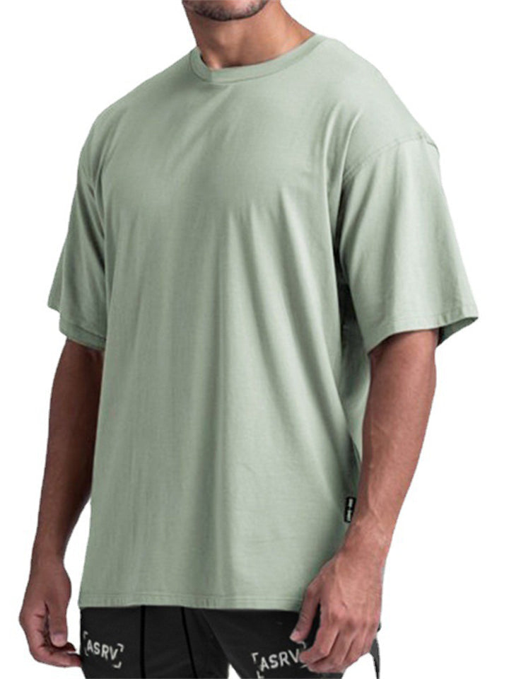 Summer Fashion Casual Large Size Men's Solid Color T-shirts