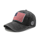 Outdoor USA American Flag Sun Hats Baseball Denim Hats