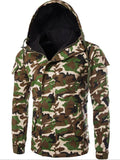 Fashion Camouflage Hooded Long Sleeve Jacket Coat For Men
