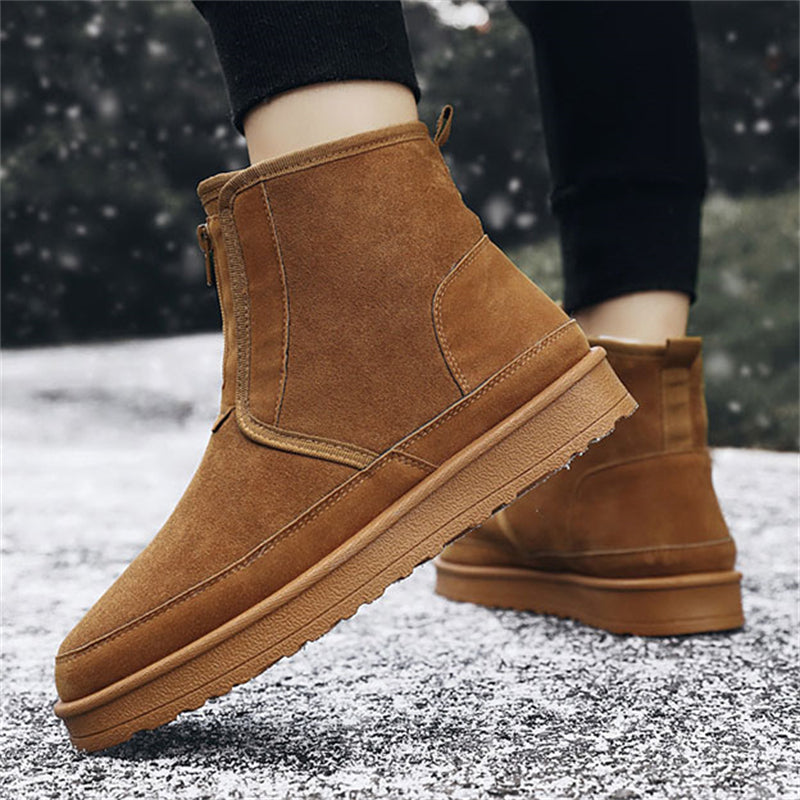 Warm Winter Men's Suede Boots