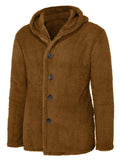 Mens Thermal Hooded Fleeces Jacket