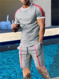 Men's Summer Sports Fitness Round Neck Loose Sets