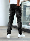 High Quality Stretchy Straight Leg Jeans for Men