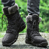 Winter Thermal Soft Genuine Leather Snow Boots For Men