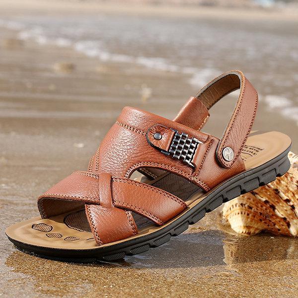 Men Non-slip Flat Beach Sandals